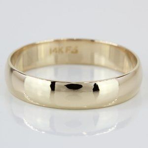 Vintage 14K Yellow Gold Wedding Band Ring by Frederick Goldman